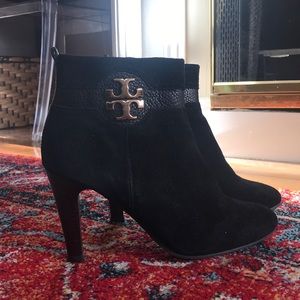 Black Tory Burch booties